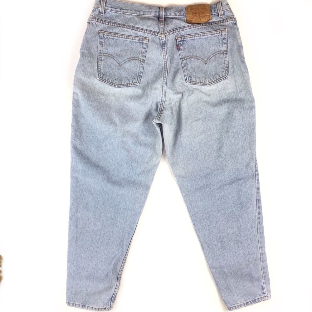 Rare vintage USA 550 Levis Tapered baggy jeans 20 20W faded short 90s made USA